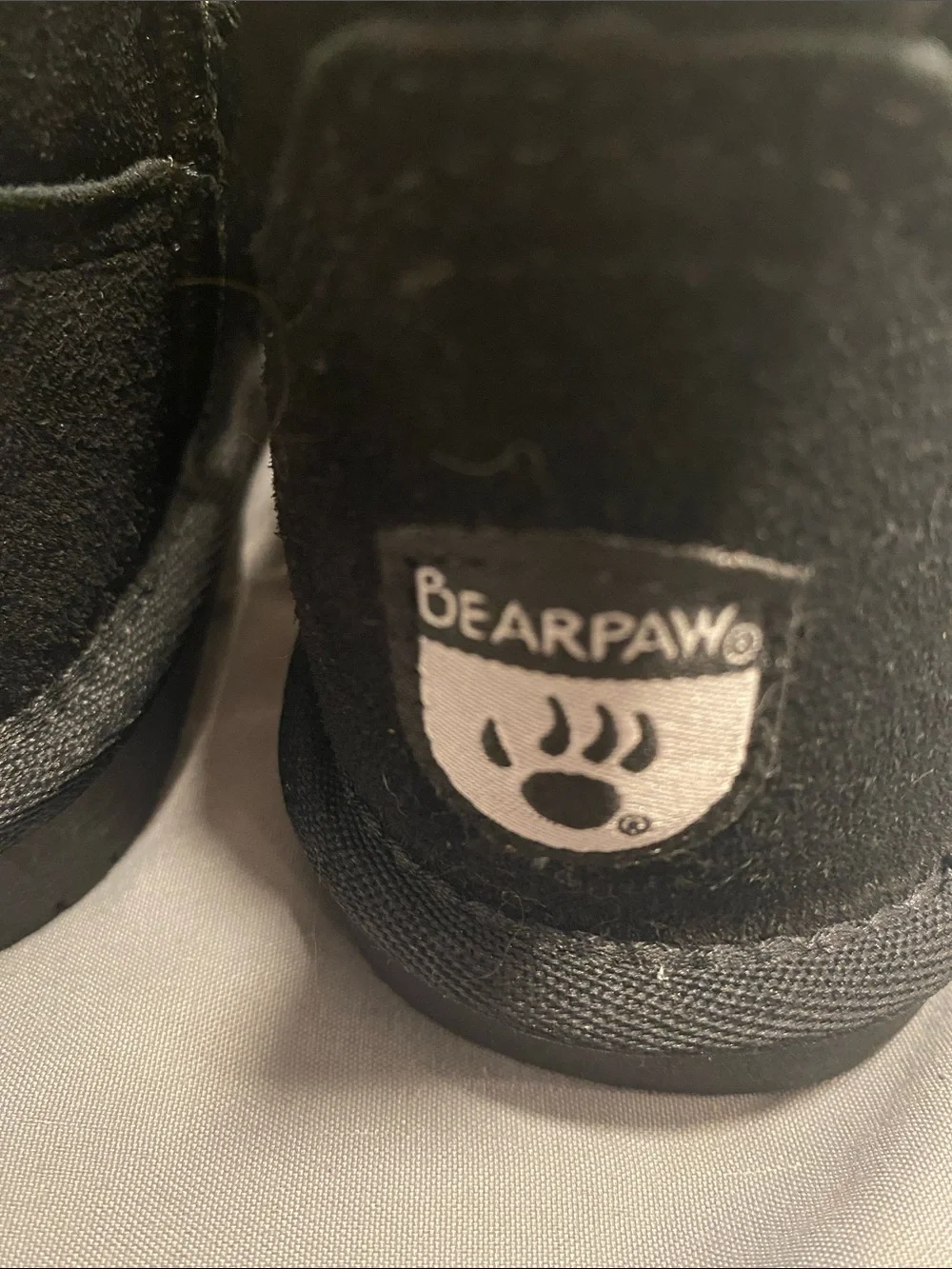 BearPaw Kids Black Cozy Short Winter Boots